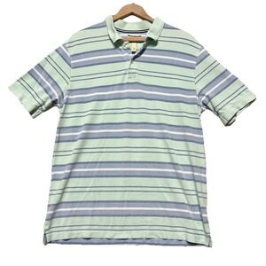 G.H. Bass Shirt Mens L Striped Polo Heritage Collection Cotton‎ Casual Preppy